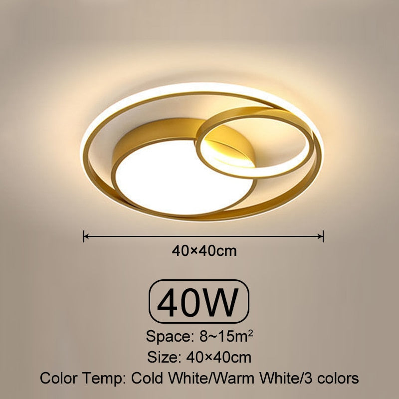 Oriselle | Zeitgenössische Endless Rings LED-Deckenleuchte | Lersk