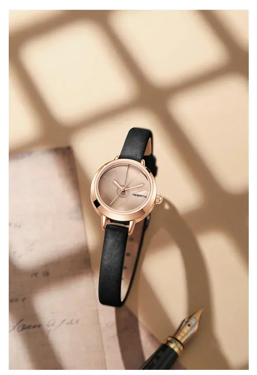 Vintage Mini Leather Timepiece for Women | Lersk