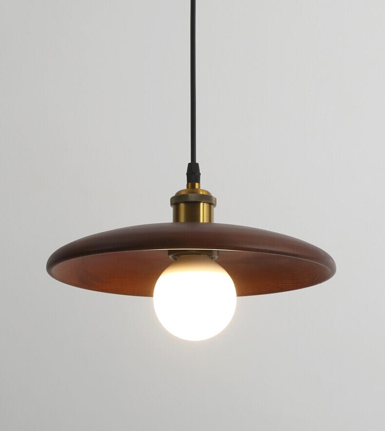FjordLumen Nordic Oak Wood Pendant Light With Warm Glow For Dining Room | Lersk
