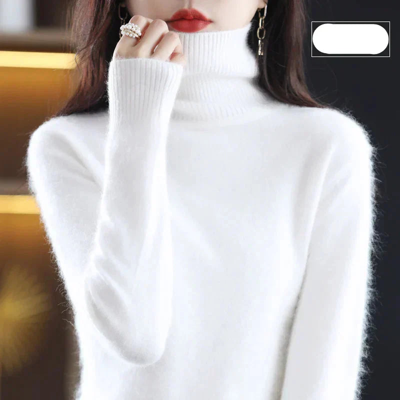 Maglione Nyorelle in 100% cashmere con collo alto per autunno e inverno | Lersk
