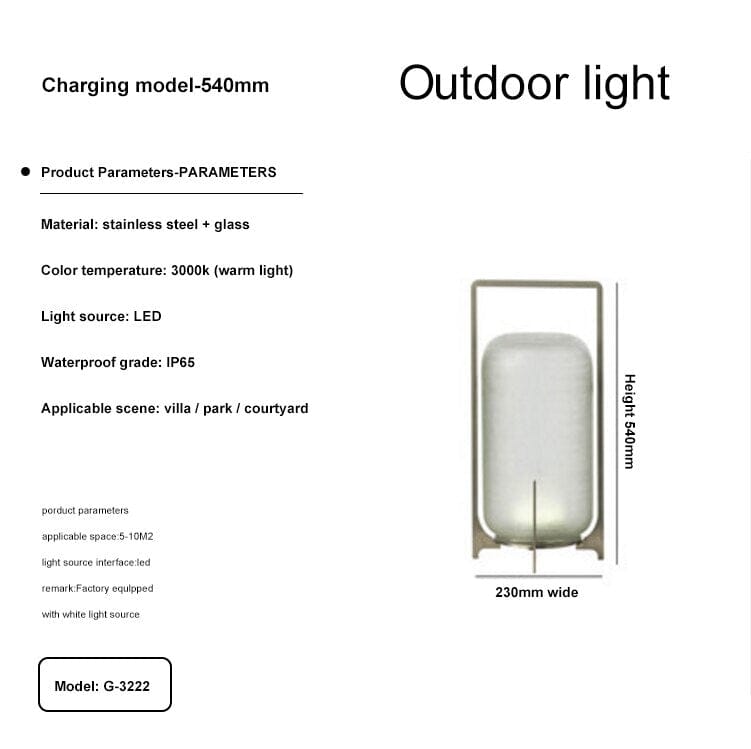 Lumières de terrasse Luma en acier inoxydable et verre étanches | Lersk