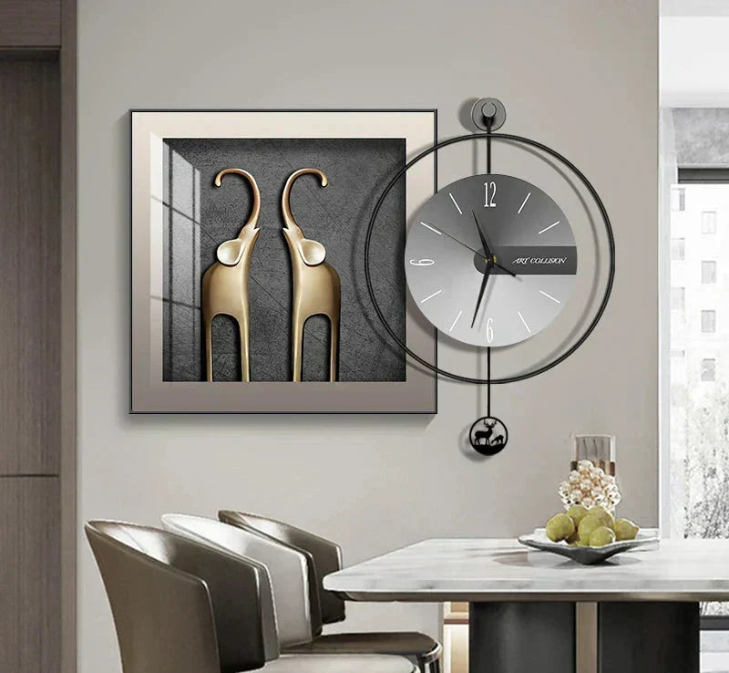 Luma Prism Wall Clock For Living Room, Silent Movement | Lersk