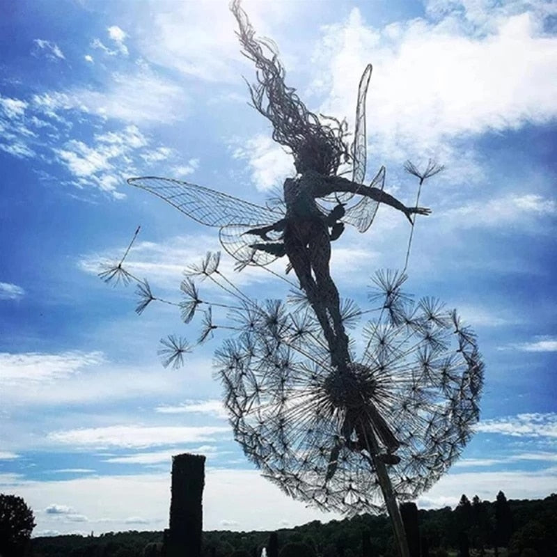 Escultura Jardim de Fadas e Decoração Externa Detalhada em Metal para o Seu Jardim e Espaços Externos | Lersk