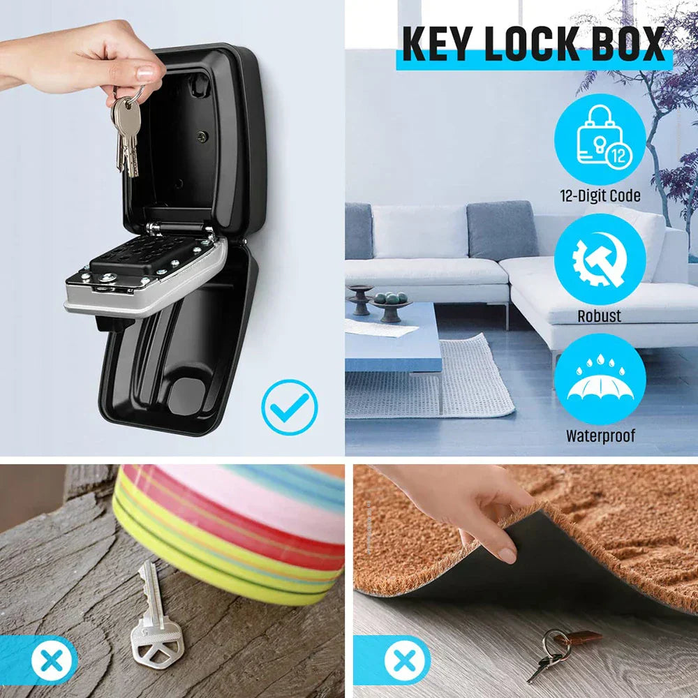 KeyGuard Scatola di Sicurezza Impermeabile da Parete per Uso Esterno | Lersk