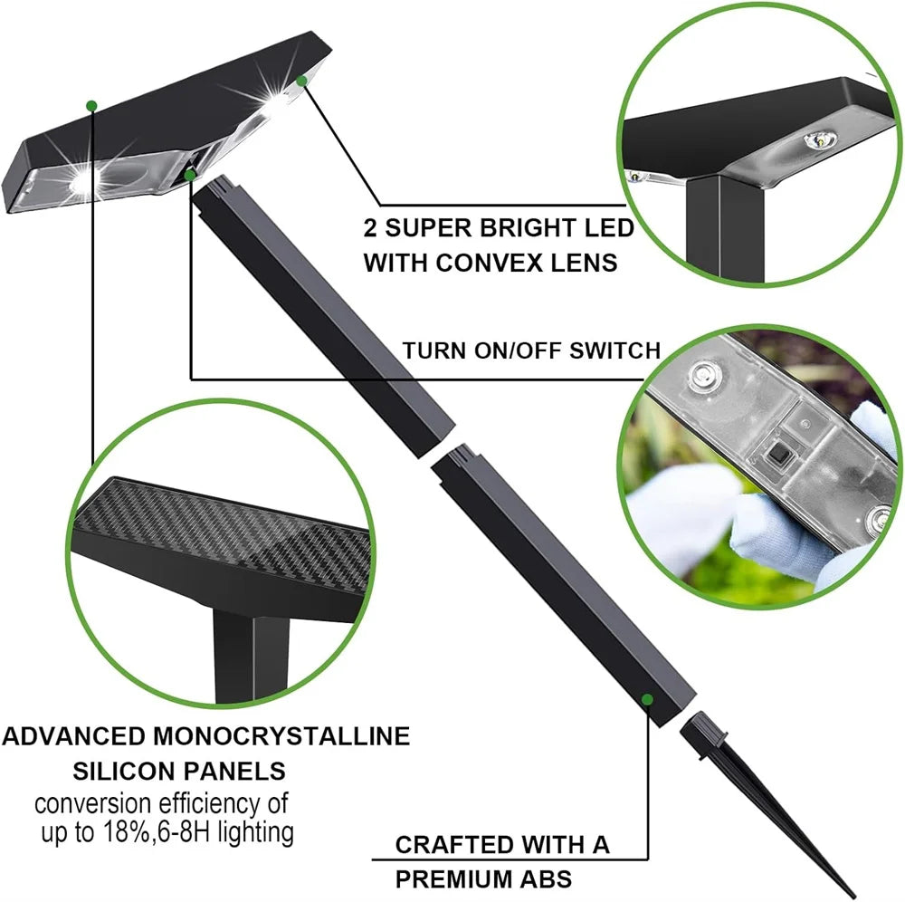 ソーラーガーデンパスライト 防水LED屋外ランプ | Lersk