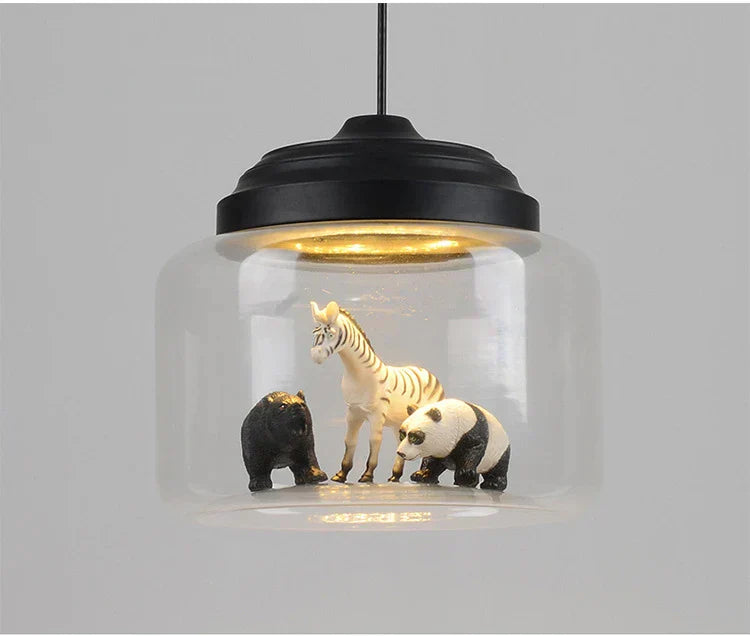 Animal Motif Glass Pendant | Lersk