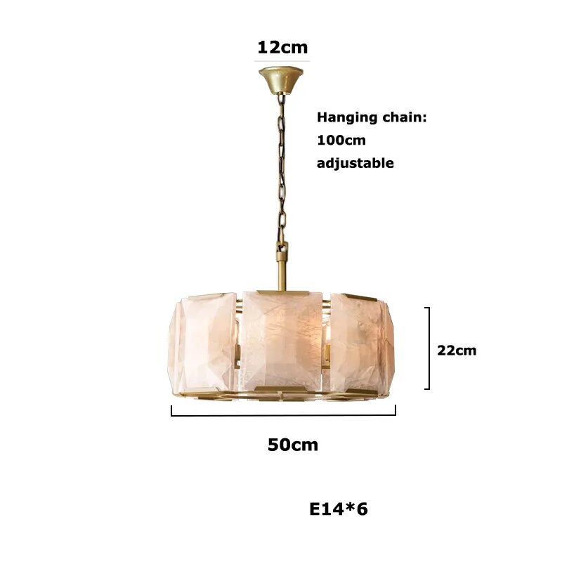 Dimmbare LED-Kronleuchter mit E14-Glühbirnen im Retro-Amerikanischer Stil | Lersk