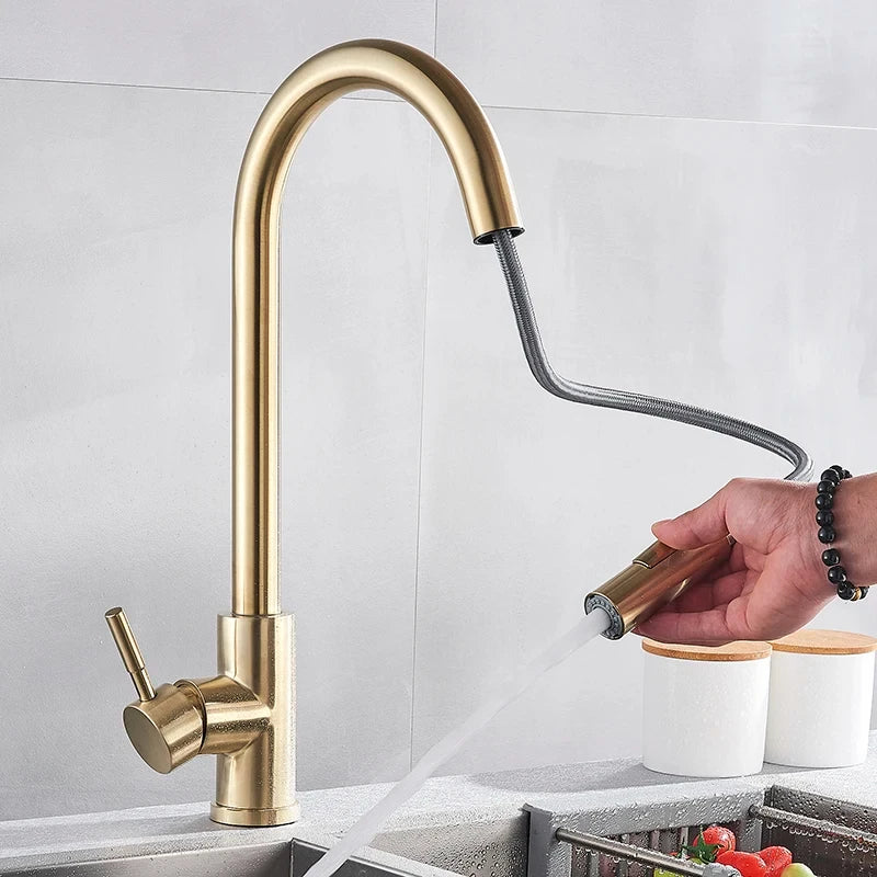 AeroFlow 360° Swivel Kitchen Faucet with Hot and Cold | Lersk