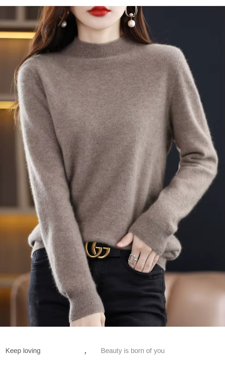 Maglione Donna Sarah in Lana Merino Vestibilità Slim Calore per Autunno e Inverno | Lersk
