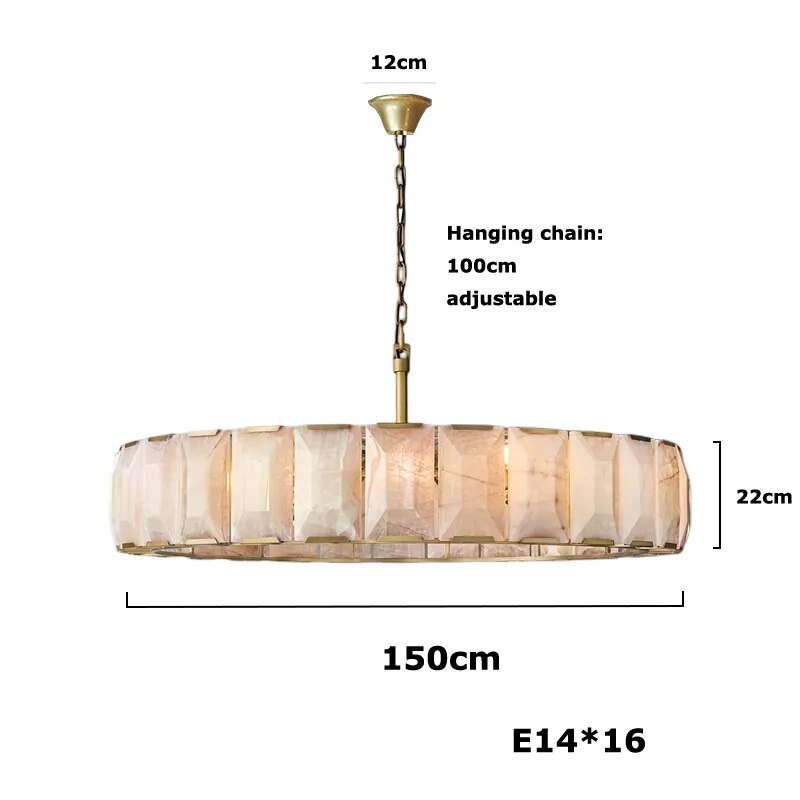Dimmbare LED-Kronleuchter mit E14-Glühbirnen im Retro-Amerikanischer Stil | Lersk