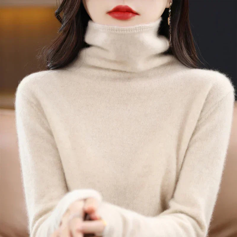 100% wool - Orenda Cozy Premium Merino Wool Women's Pullover Sweater | Lersk