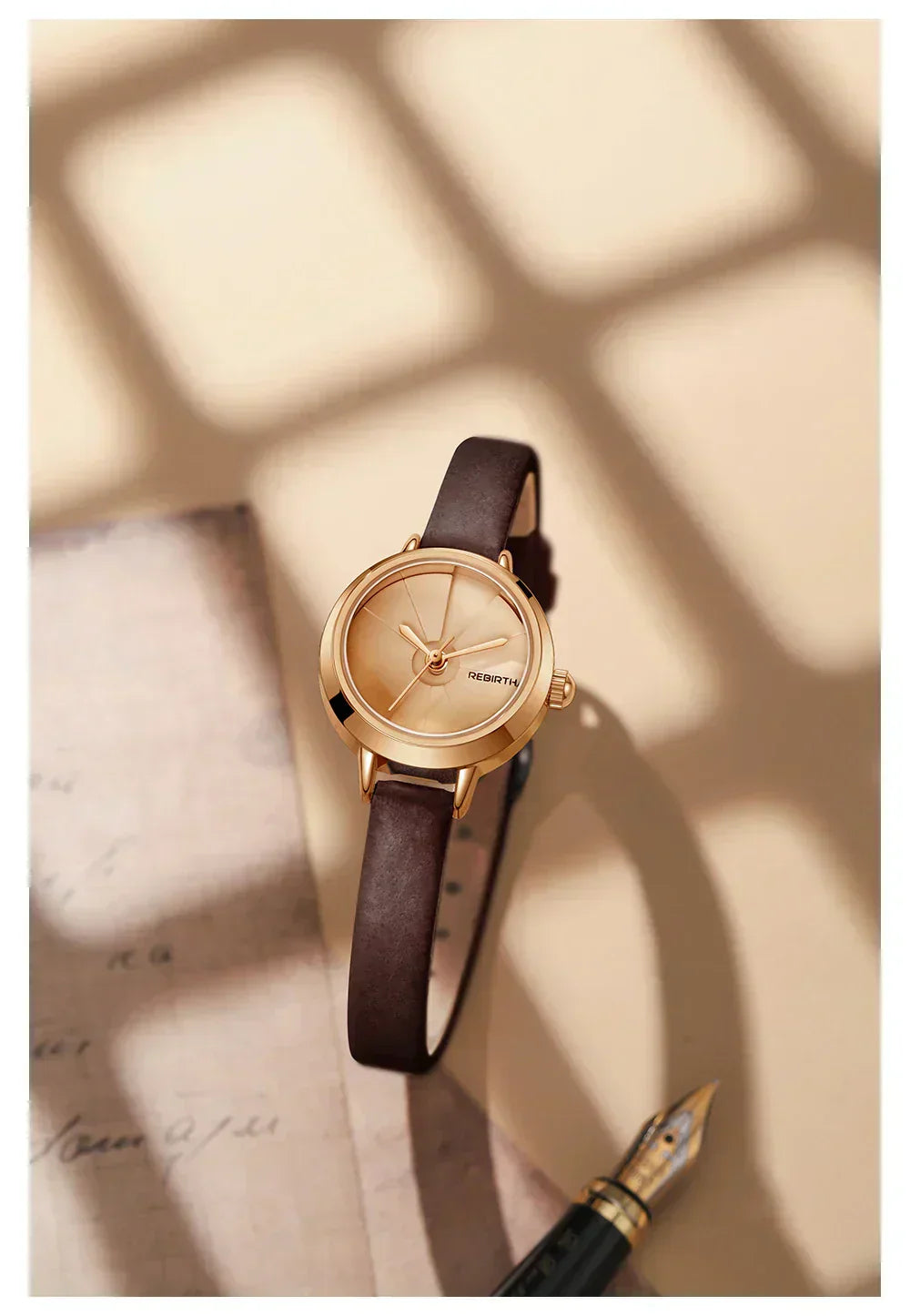 Vintage Mini Leather Timepiece for Women | Lersk