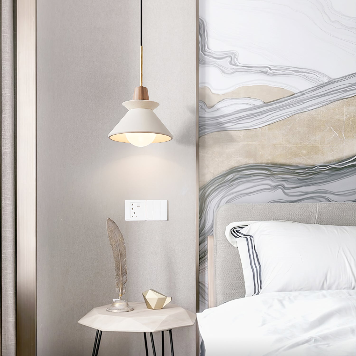 Scandinavian Pendant Lamp for Bedroom | Lersk