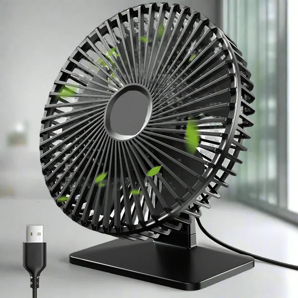 Luna Breeze USB Bordventilator Ultra Stille 4 Hastigheder Hjemmekontor | Lersk