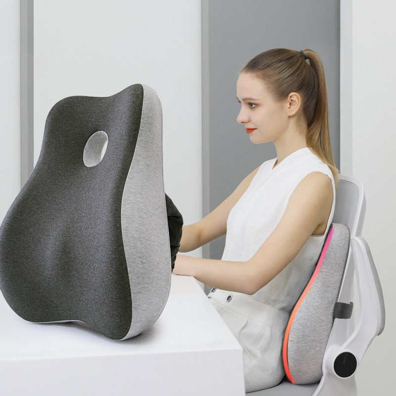 Coussin de siège en mousse à mémoire de forme NovaLum pour voiture et bureau | Lersk