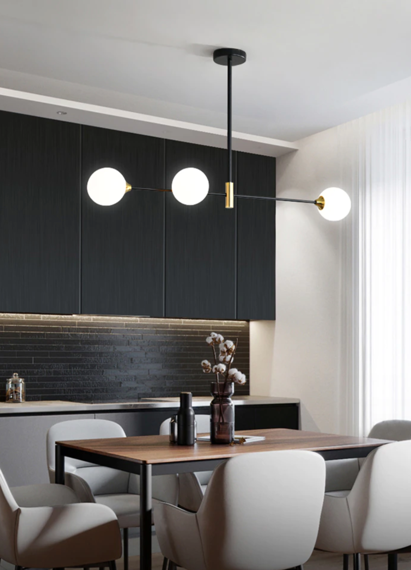Stropní svítidlo Lyra Nordic Glass Ball s LED žárovkami E27 | Lersk
