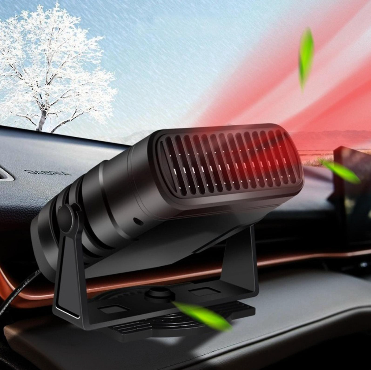 Riscaldatore Auto Sbrinatore Portatile 12V 120W Riscaldamento Rapido 360 Gradi per Autisti | Lersk