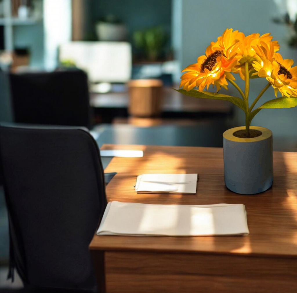 Cosy Sunflower Lamp For Any Room With Cordless Light | Lersk