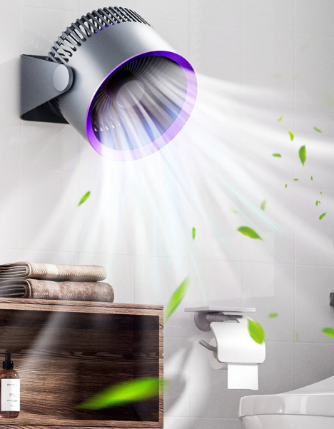 Ventilateur mural et de bureau silencieux sans fil Luna pour bureau à domicile | Lersk