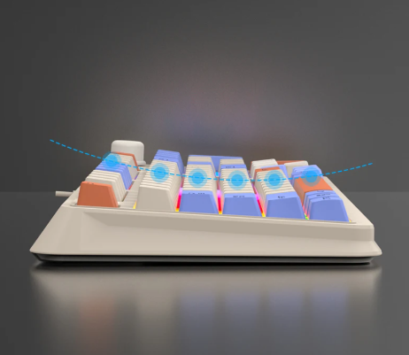 Clavier RGB NexisKey 94 touches avec molette de volume pour PC/ordinateur portable | Lersk