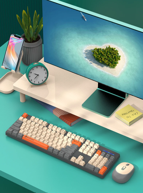 AstraKey Trådløst Tastatur og Mus med Nummertastatur USB 2.4GHz | Lersk
