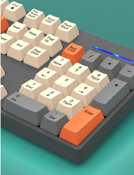 AstraKey Trådløst Tastatur og Mus med Nummertastatur USB 2.4GHz | Lersk