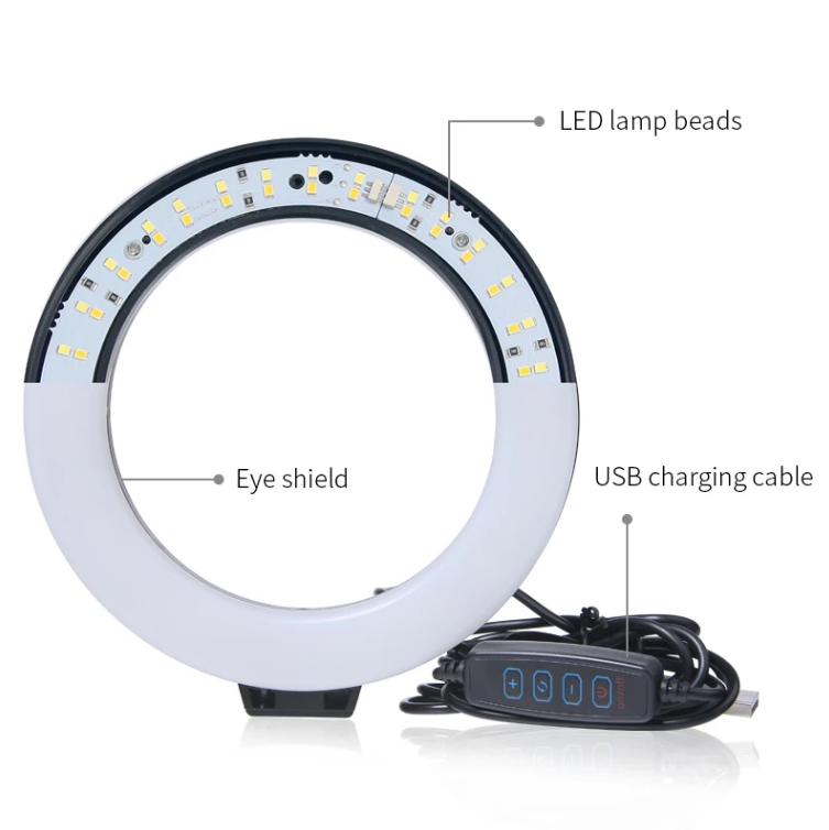 LumaPro 6-Inch LED Ring Light With Tripod For YouTube Live | Lersk