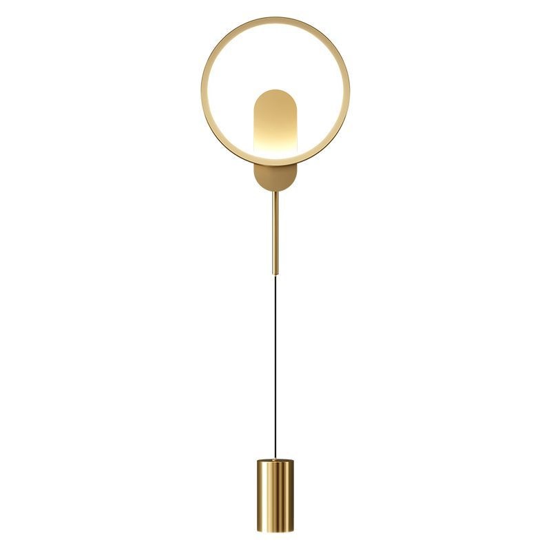 NovaGlow Nordic Gold Modern Wall Light with 24W LED | Lersk