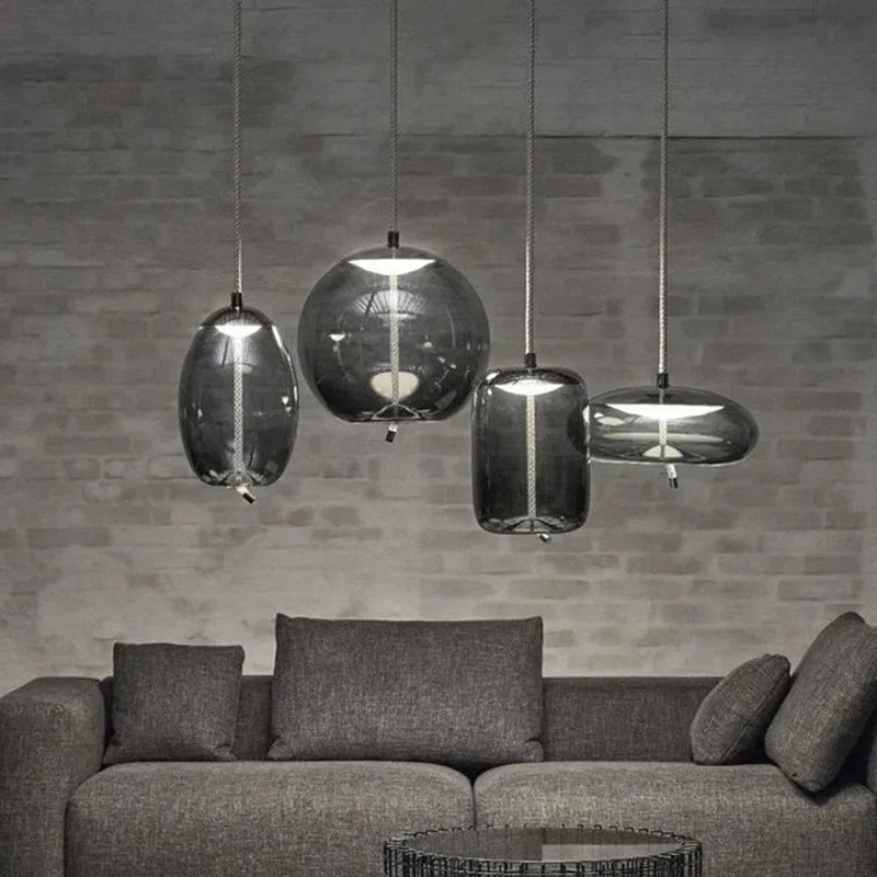 Lampada a sospensione Aurum Glass Design moderna | Lersk