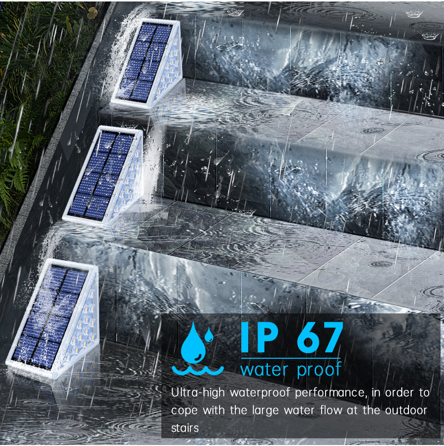 Aurelume Solar Step Lights Waterproof Outdoor Pathway LEDs | Lersk