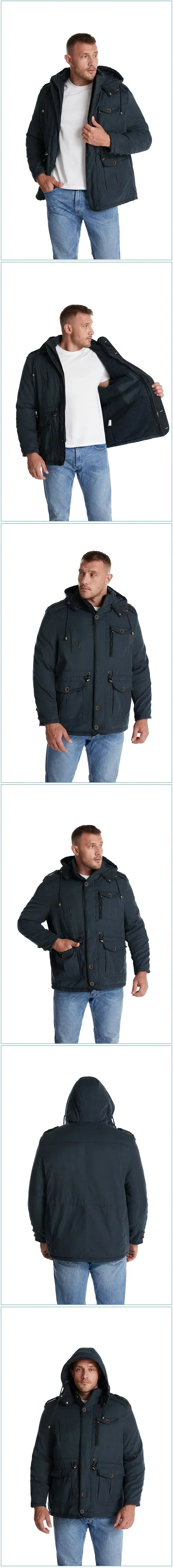 Mens Parka Jacket With Hood Windproof Waterproof Insulated | Lersk