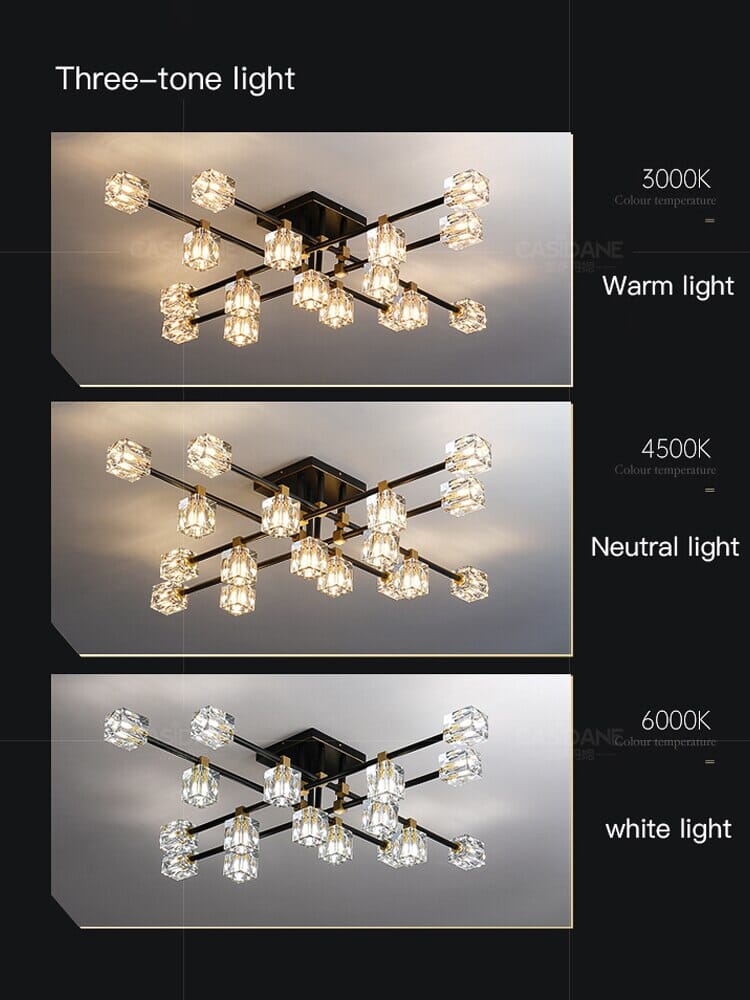 Cube Chandelier in Black | Lersk