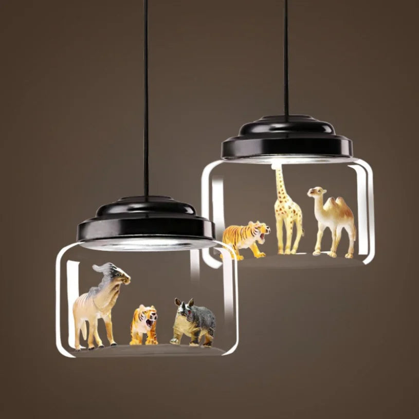 Animal Motif Glass Pendant | Lersk