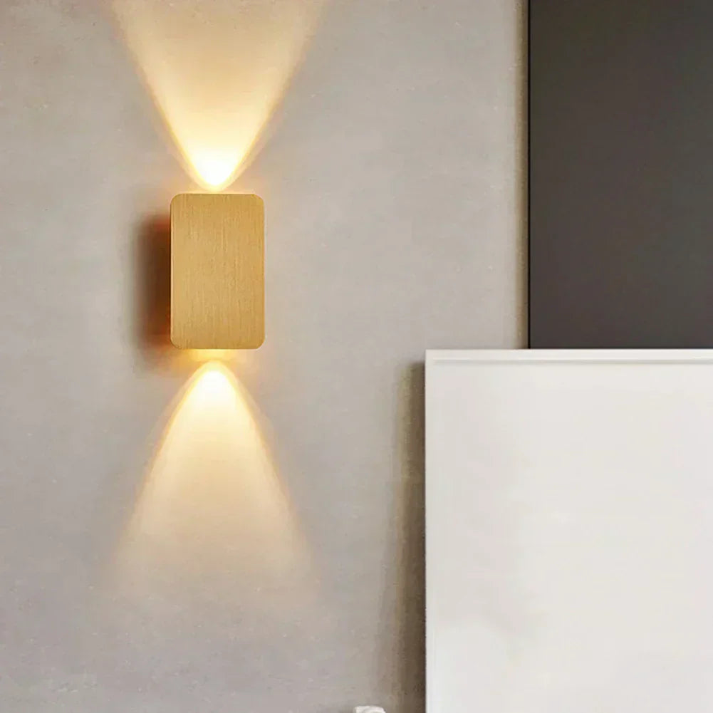 NovaLine Dual Head LED Sconce Up Down Wall Light in Black | Lersk
