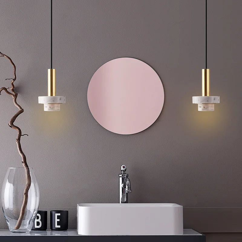 Lampada a sospensione Rowen in marmo naturale | Lersk