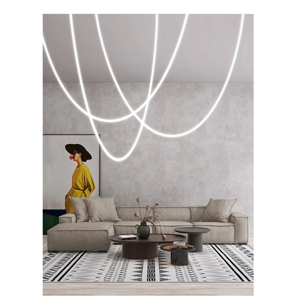 Lyra Dome LED postmoderní zlatá chromová elegantní stropní lampa | Lersk