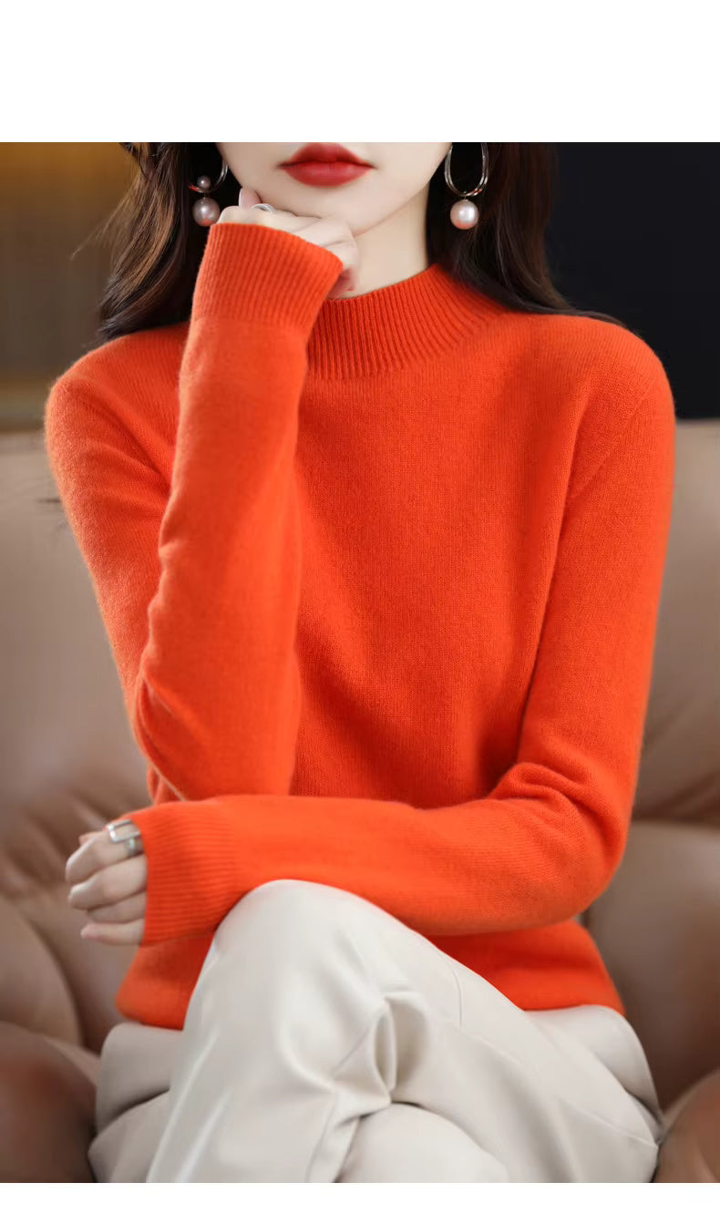 Maglione Donna Sarah in Lana Merino Vestibilità Slim Calore per Autunno e Inverno | Lersk