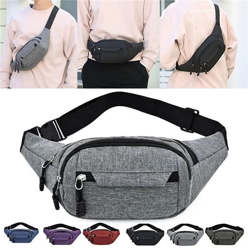 Bolso unisex impermeable de lona para cintura y bandolera para deportes al aire libre | Lersk