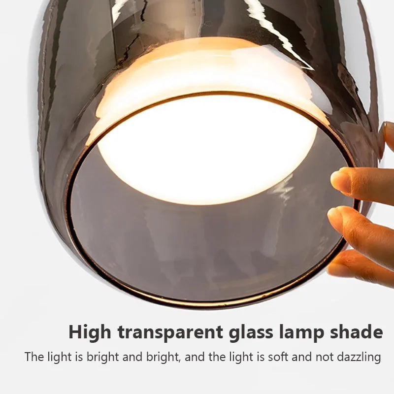 Nordische Glas-LED-Hängeleuchte für modernen Kronleuchter | Lersk