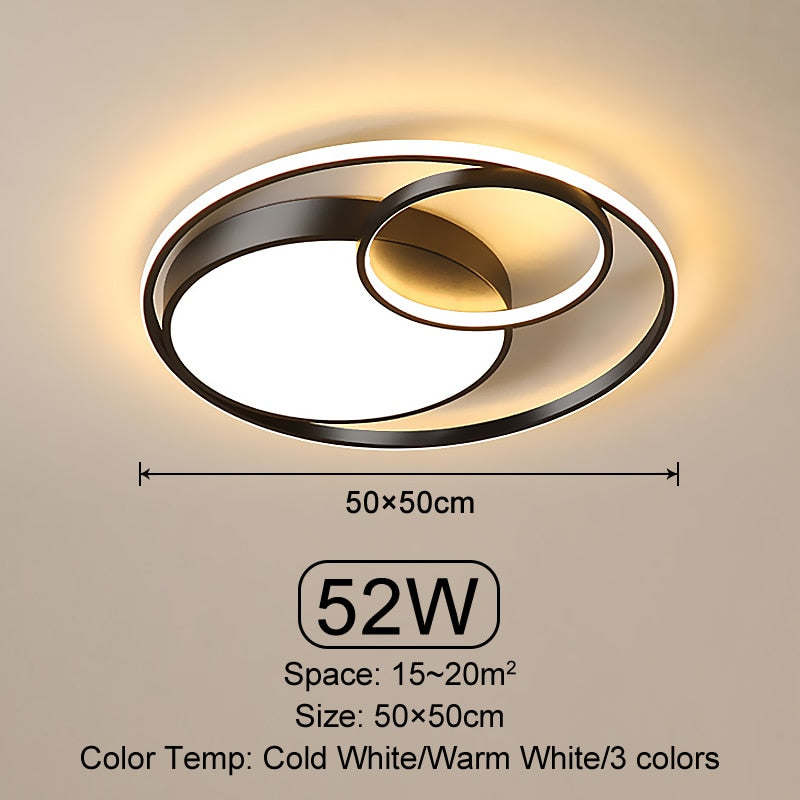 Oriselle | Zeitgenössische Endless Rings LED-Deckenleuchte | Lersk