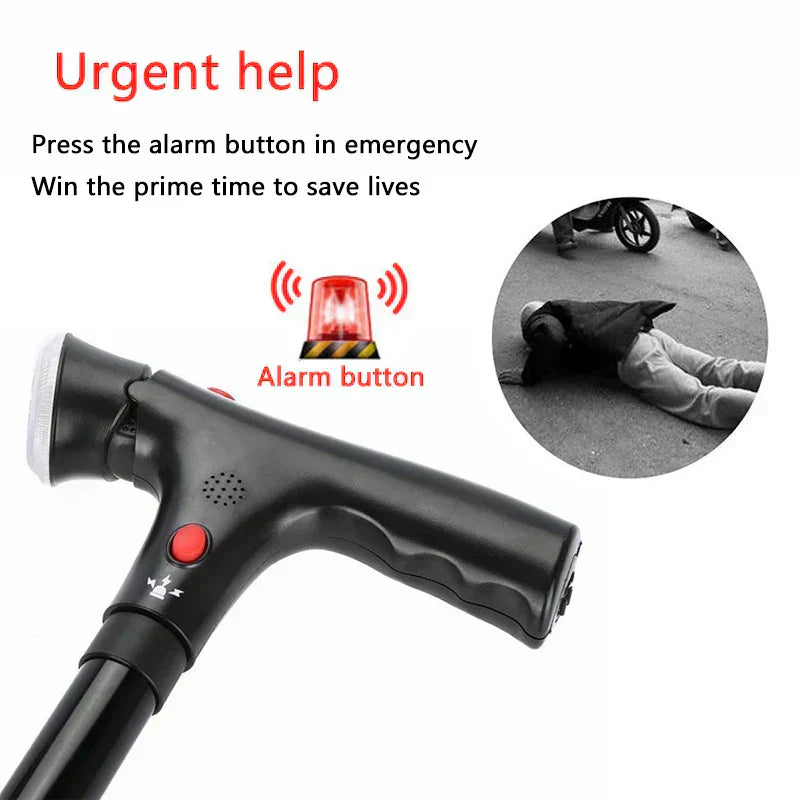 AeroAssist LED Folding Cane for Safe Everyday Mobility | Lersk