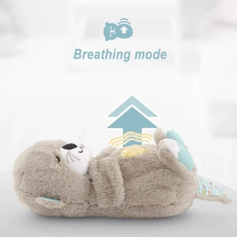 Baby Sleep Otter Plush Babies Calming Breathing Night Light | Lersk