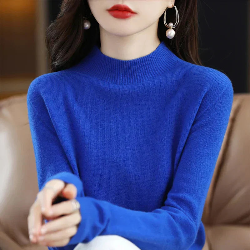 LioraWeave Women's Slim Merino Wool Cozy Knit Sweater - 100% wool | Lersk