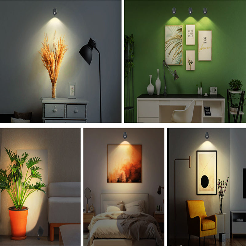 Dobíjecí magnetické LED nástěnné světlo s 360° otočením do domácnosti | Lersk