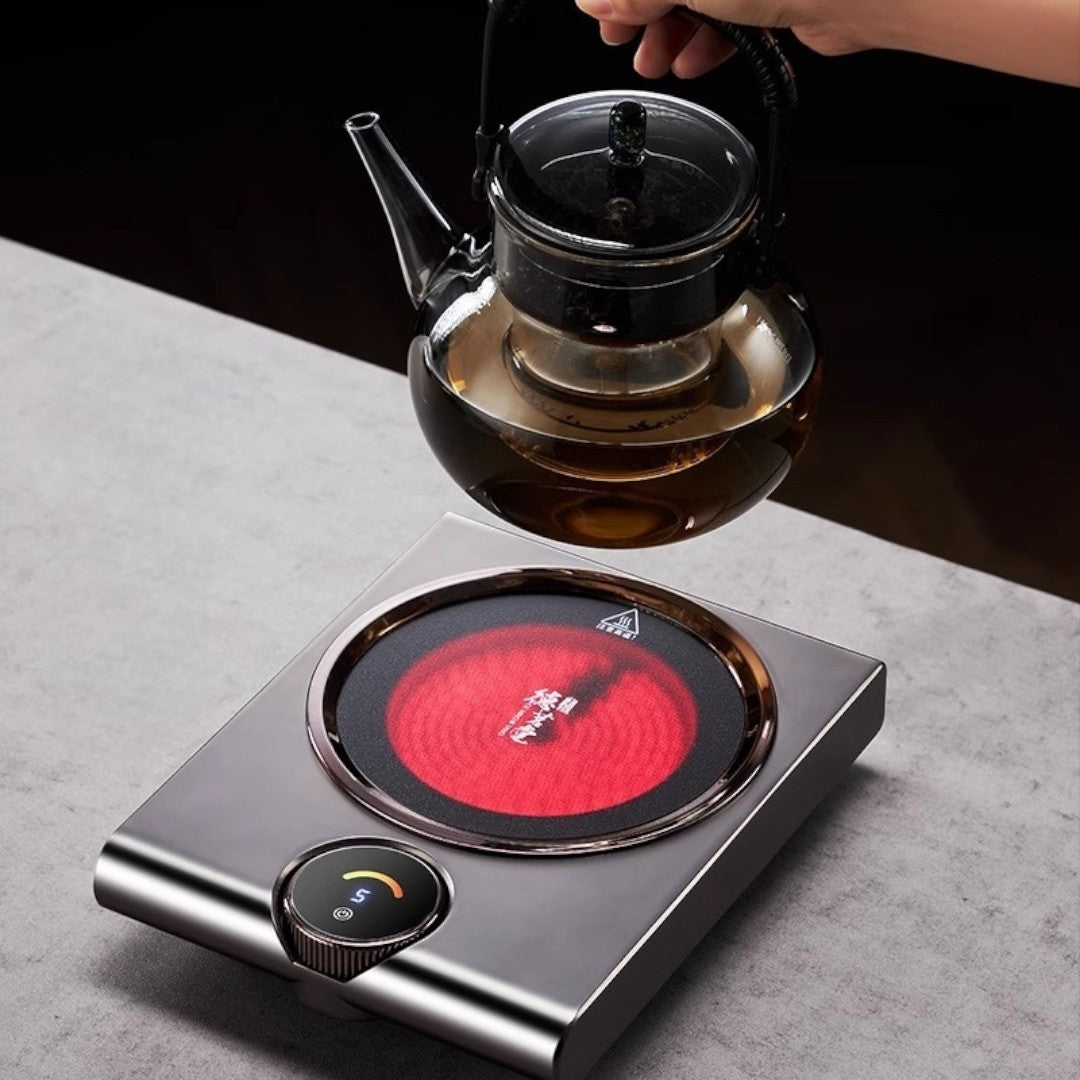 SerenoHeat Electric Ceramic Hot Plate 1000W Charcoal Heat Emulation For Tea Lovers | Lersk