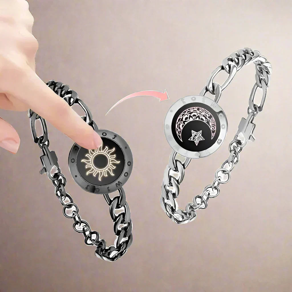 Braccialetti AuroraBond Duo per Amanti a Distanza, Si Illuminano e Vibrano | Lersk