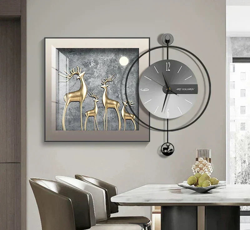 Luma Prism Wall Clock For Living Room, Silent Movement | Lersk