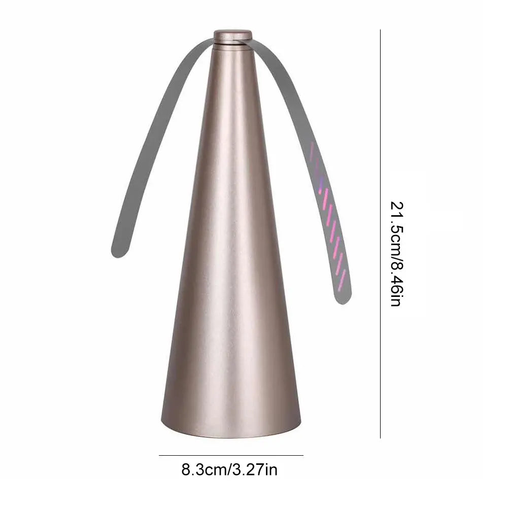 Fliegenschutzventilator Tragbarer Insektenschutz für Outdoor-Essen und Camping, Batteriebetrieben oder USB-Anschluss | Lersk