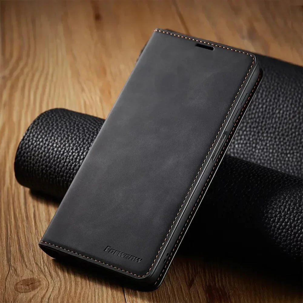 Samsung Case: Magnetic Leather Bag for Stylish Protection for Samsung Devices Everyday Use | Lersk