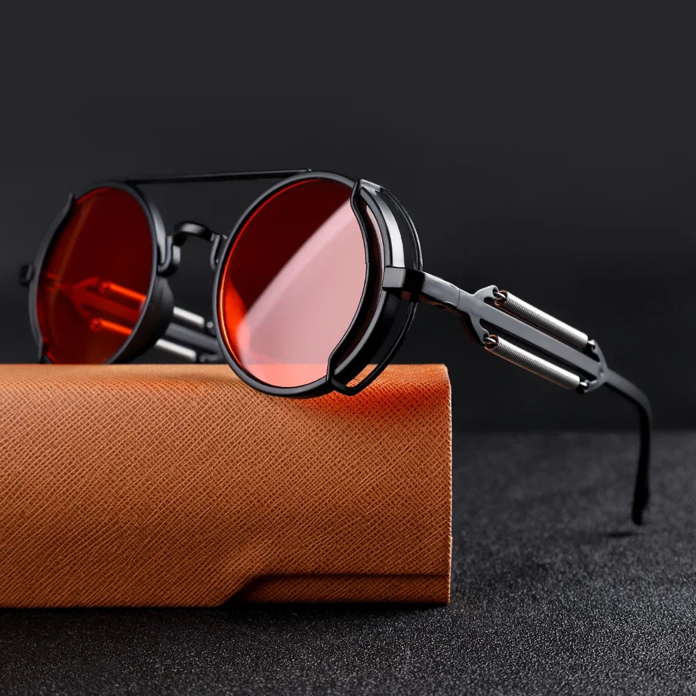 Lunettes de soleil vintage punk NovaRix avec verres miroir classiques | Lersk